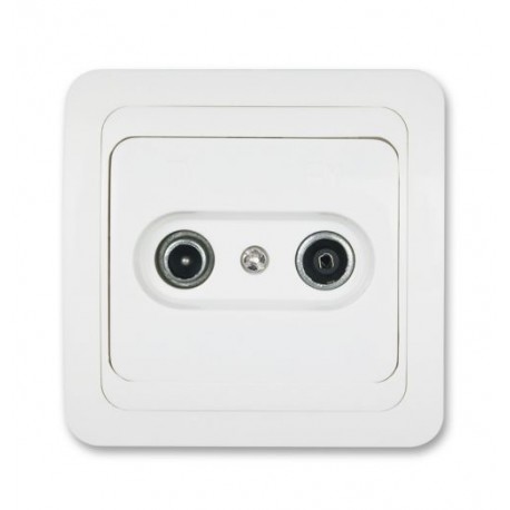 zásuvka TV+FM Modern priebežná SM-01-300